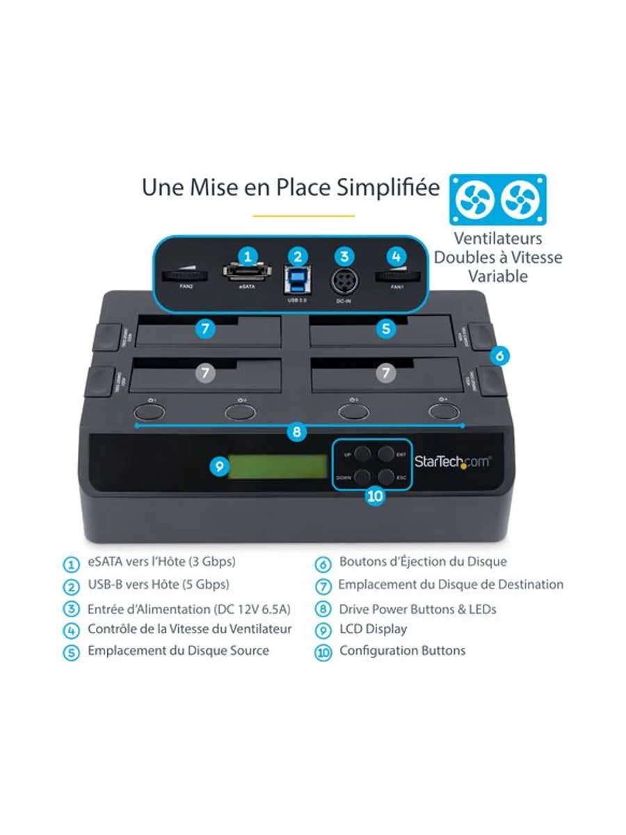StarTech.com SATDOCK4U3RE media duplicator 8