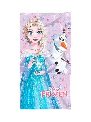 Serviette Rose/Bleu Fille Sport Zone Toalla Algodon Frozen 1