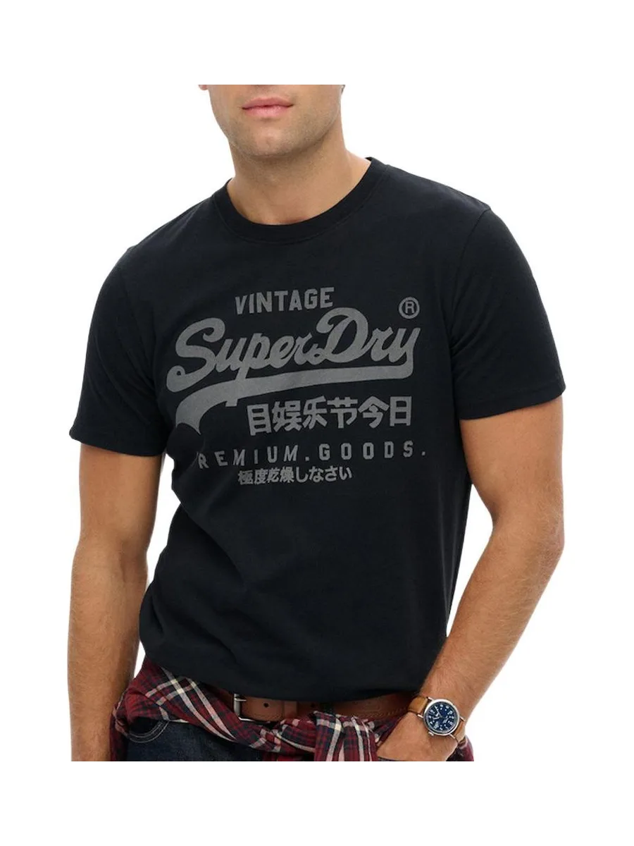 T-Shirt Marine Homme Superdry Classic 2