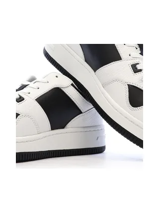 Baskets Blanches/Noires Homme Tommy Hilfiger Tjm Retro Basket 7