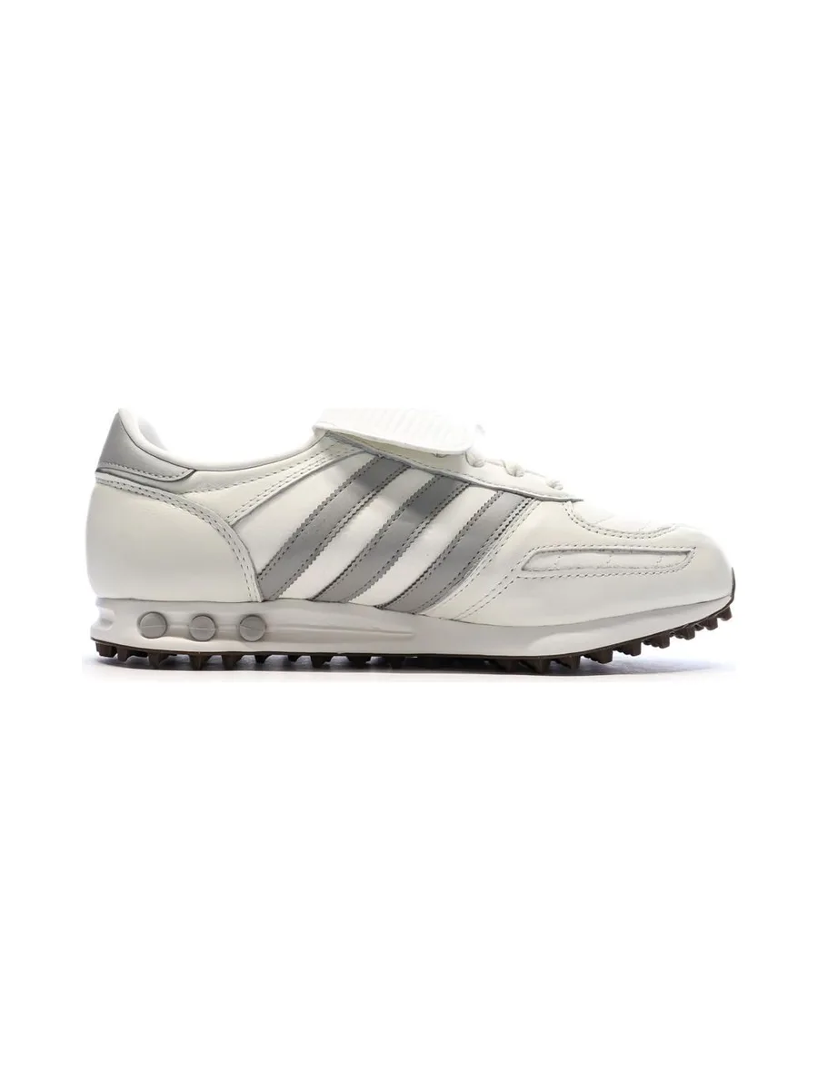Baskets Blanc/Gris Homme Adidas La Trainer 3