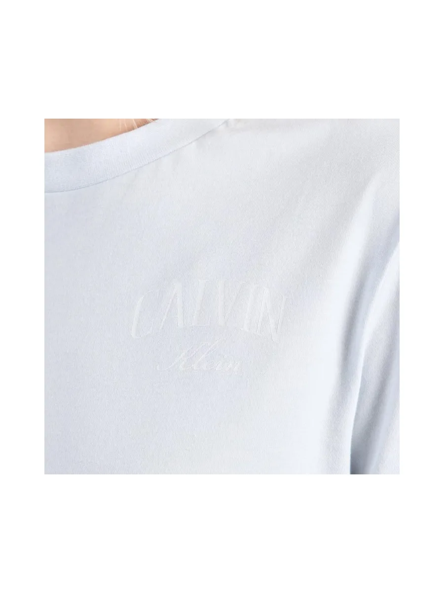 T-Shirt Bleu clair Femme Calvin Klein Jeans Classics 3