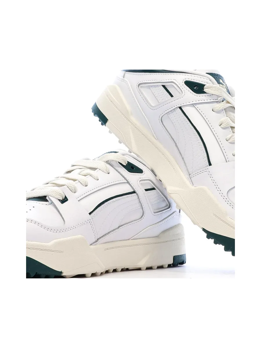 Baskets Blanc/Vert Foncé Puma Slipstream 8