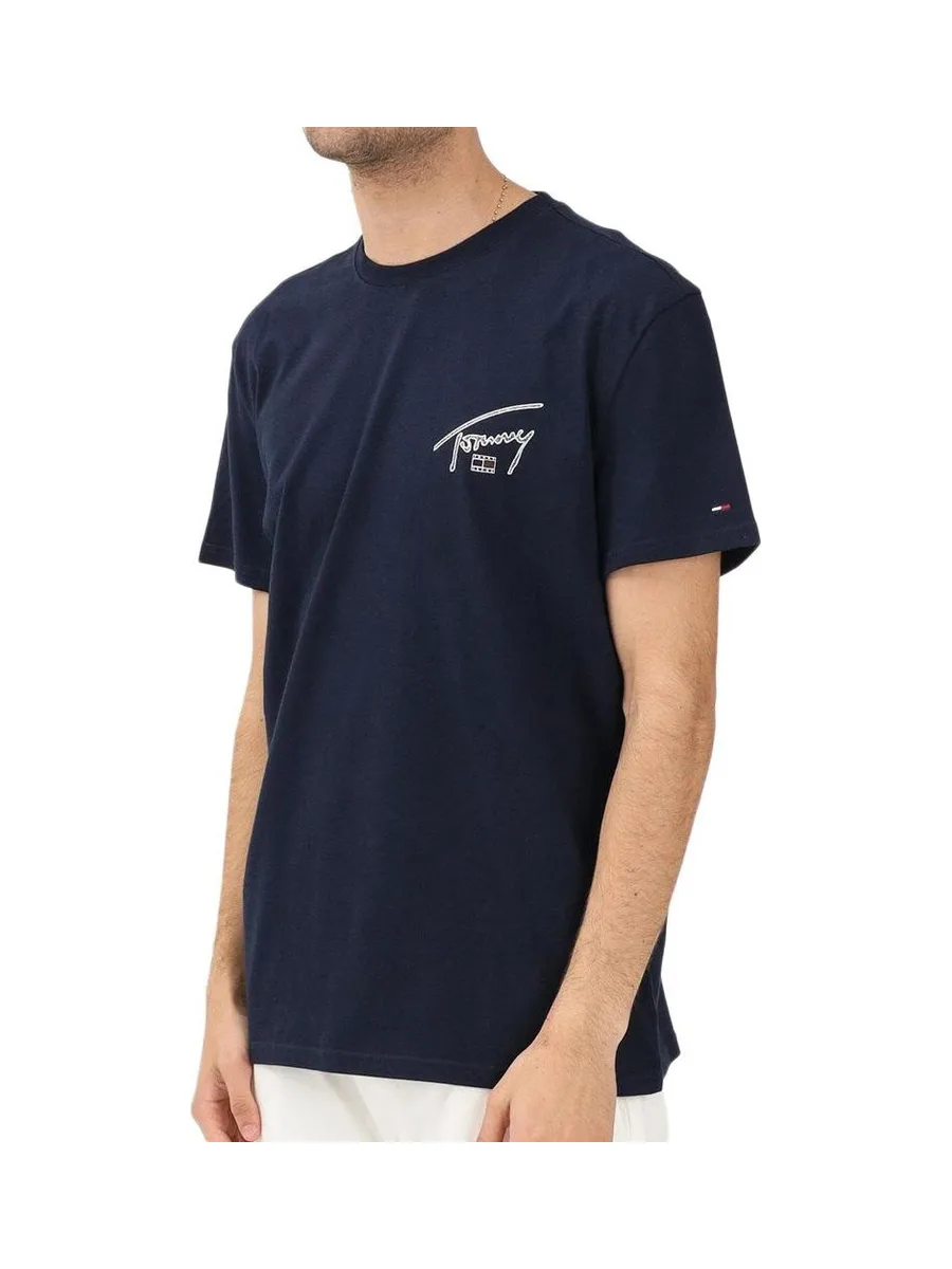 T-Shirt Marine Homme Tommy Hilfiger Backpri 1