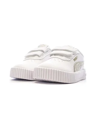 Baskets Blanches/Beiges Fille Puma Carina 2.0 6