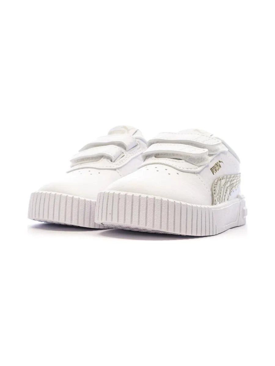 Baskets Blanches/Beiges Fille Puma Carina 2.0 7