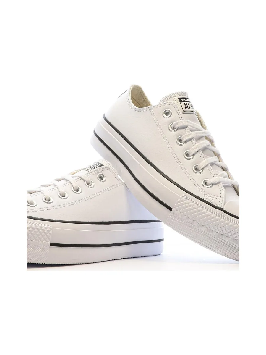 All Star Baskets Blanches à Plateforme Femme Converse 8