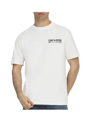 T-Shirt Blanc Homme Only & Sons Kazbah 1