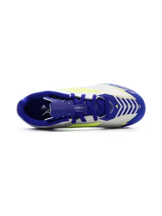 Chaussures de football Bleu/Gris Argent Garçon Adidas F50 Club 4