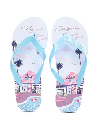 Tongs Bleu/rose Femme Longboard Calasi T 3