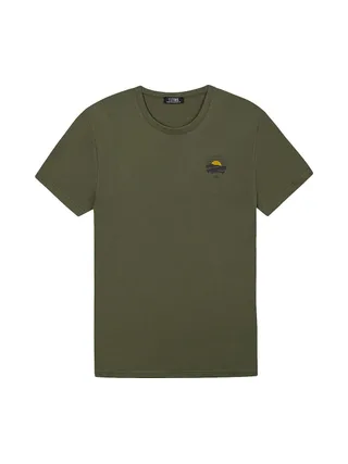 T-Shirt Kaki Homme TBS LOGGY 1