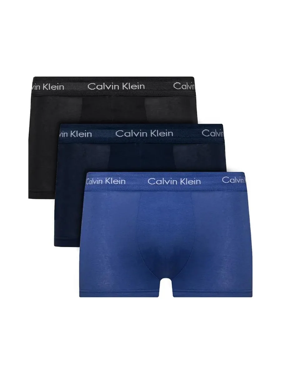 X3 Boxers Marine Homme Calvin Klein Low Rise Trunk 2