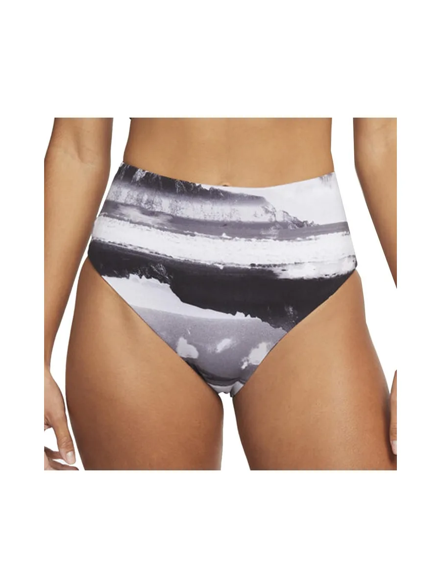 Bas de maillot de bain Femme Noir/Blanc Nike Reversible High Waist Cheeky Bottom 4