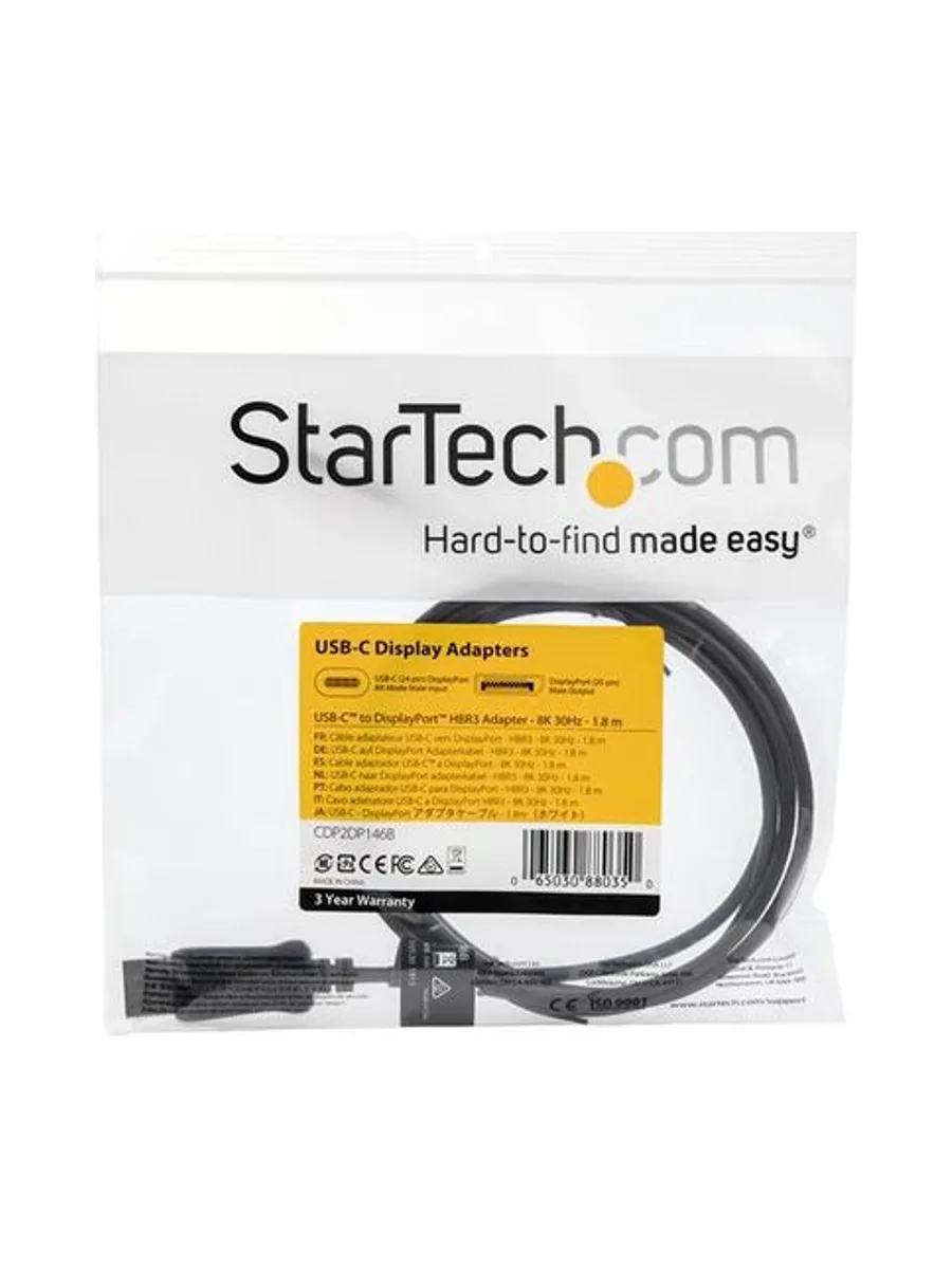 Adapter Cable - 8K USB-C to DP - 5.9 ft. 5