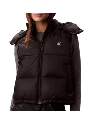 Blouson Sans Manches Noir Femme Calvin Klein Jeans Essential 1