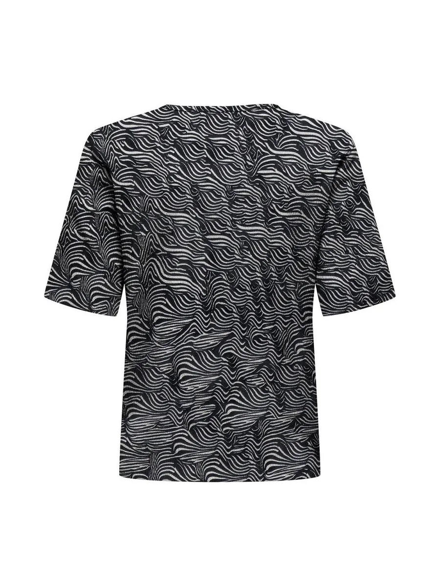 T-Shirt Noir/Blanc Femme JDY Debbie 2