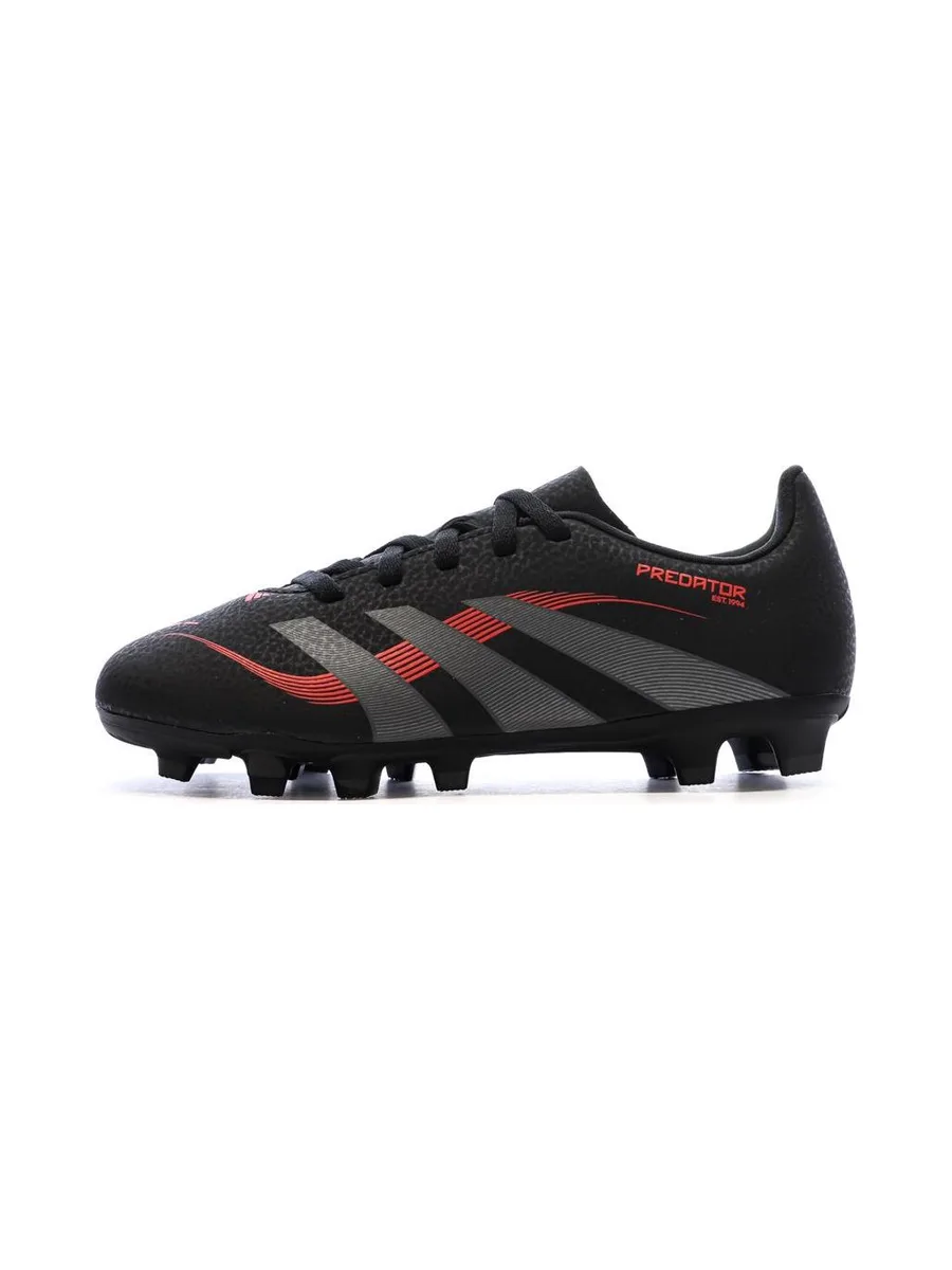 Chaussures de football Noires/Rouges Garçon Adidas Predator 2
