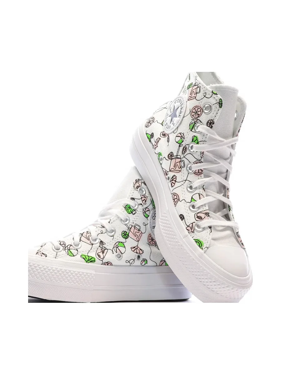Baskets Blanches/Noires Femme Converse Lemonade 7