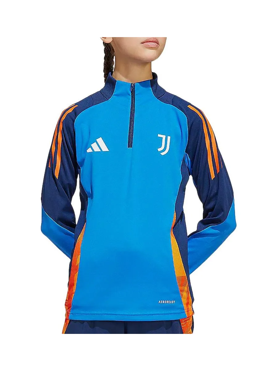 Juventus Haut d'entraînement de football Bleu Fille Adidas 2