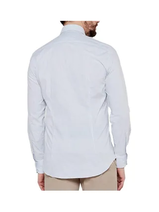 Chemise Blanche/Bleu Homme Tommy Hilfiger Strch Poplin 2