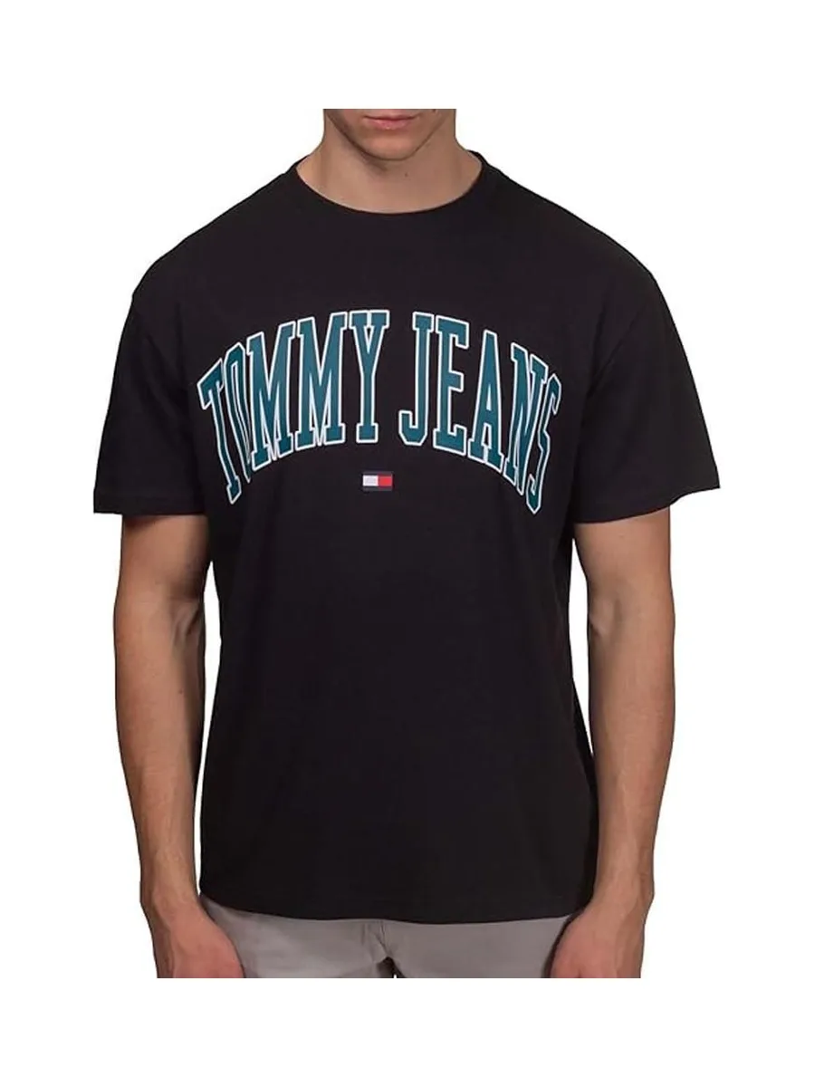 T-shirt Noir Homme Tommy Hilfiger Popcolor 1