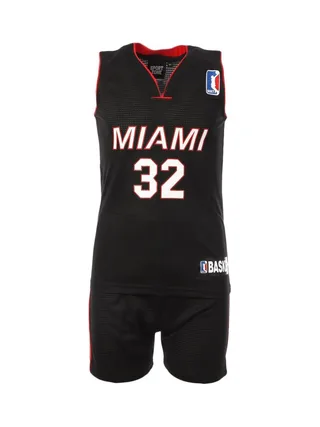 Miami Heat Ensemble de basketball Noir/Rouge Enfant Sport Zone 1