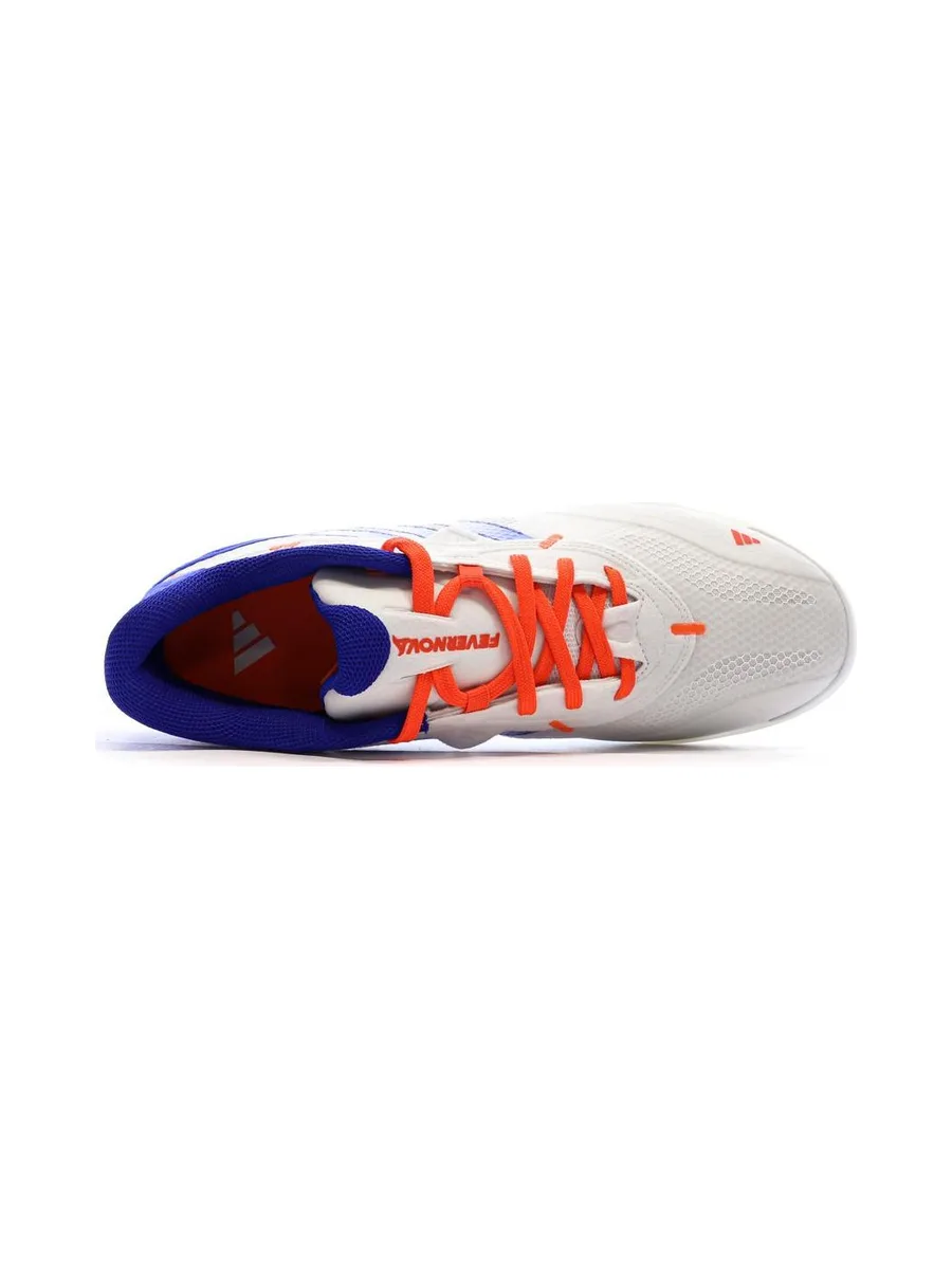 Chaussures de Futsal Blanc/Bleu/Rouge Homme Adidas Fevernova 5