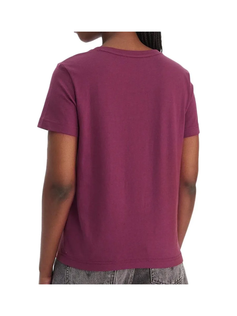 T-Shirt Bordeaux Femme Calvin Klein Jeans Archive LV047B205G 3