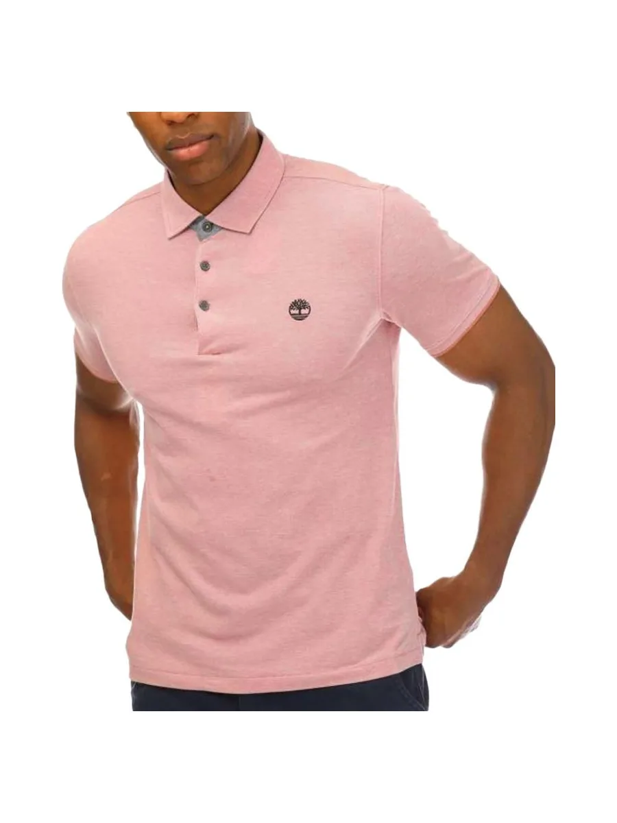 Polo Rose Clair Homme Timberland Oxford 1