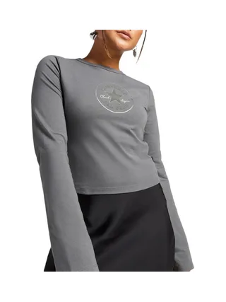 T-Shirt Gris Femme Converse Chuck Taylor 1