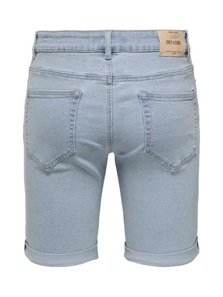Short en Jean Bleu Homme Only & Sons Sply 2
