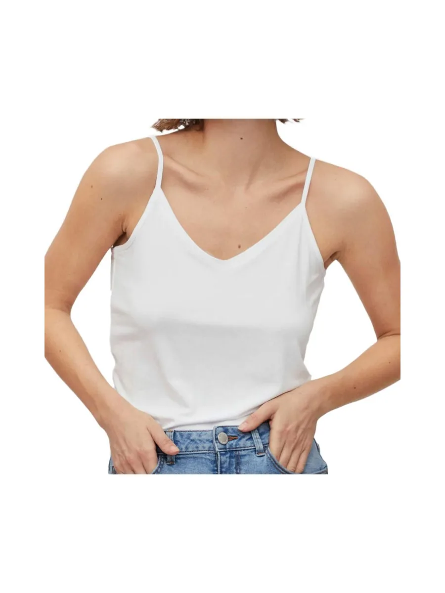 Débardeur Blanc Femme Vila Singlet 2
