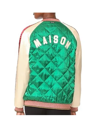 Bomber Vert Femme Scotch & Soda 136904 2