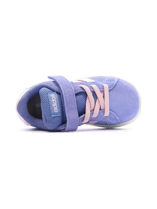 Baskets Violette/Rose Fille Adidas Grand Court 4
