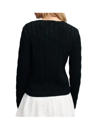 Pull Marine Femme Superdry Essentials Cable Jumper 2