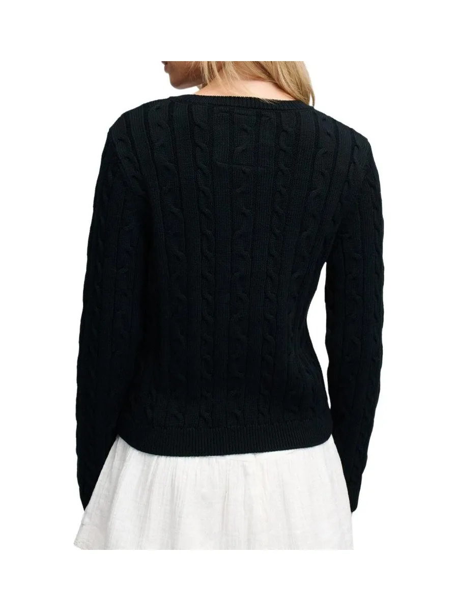 Pull Marine Femme Superdry Essentials Cable Jumper 3