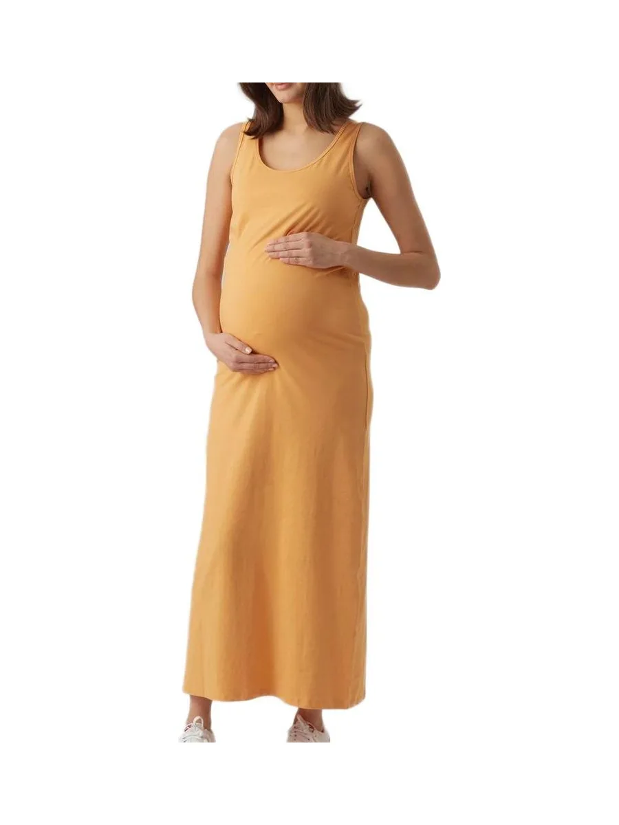 Robe Longue Orange Femme Mamalicious lmia 2