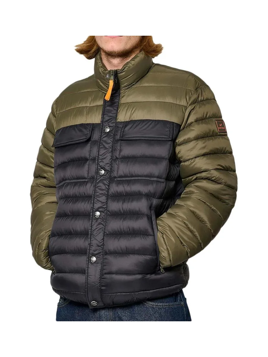 Doudoune Noire/Kaki Homme Kaporal BORA 2