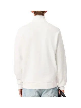 Sweat 1/4 de Zip Blanc Homme Lacoste Regular Fit 2