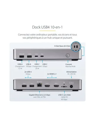 StarTech.com 155UE-USB4-DOCK laptop dock/port replicator 11