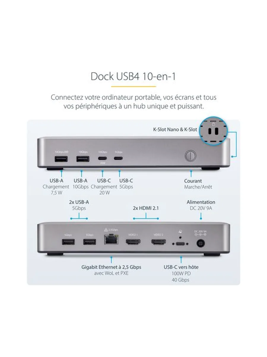 StarTech.com 155UE-USB4-DOCK laptop dock/port replicator 11
