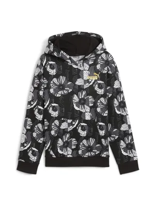 Sweat à Capuche Noir/Gris Fille Puma Ess+ Class 1