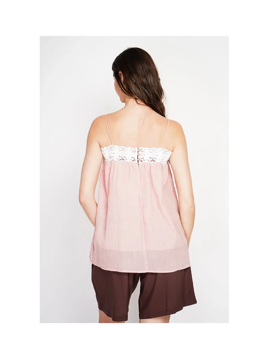 Bretelle à dentelle coupe babydoll 19