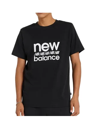 T-Shirt Noir/Blanc Homme New Balance Sport Essentials 1