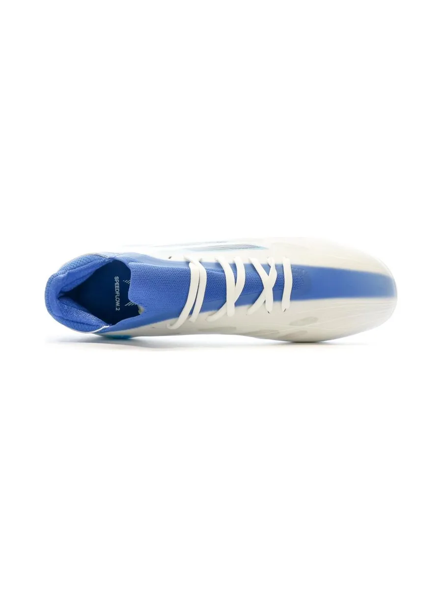 Chaussures de Football Blanche/Bleu Mixte Adidas X Speedflow.2 5