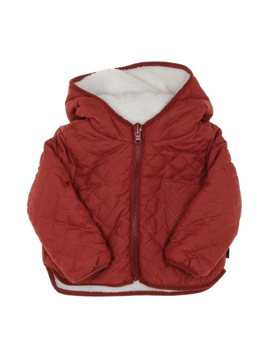 Manteau réversible Rouge/Sherpa Fille EOM Xoucil 2