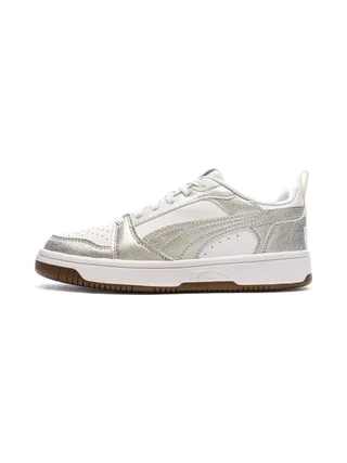 Baskets Blanc/Argent Femme Puma Rebound V6 Low Metal 1