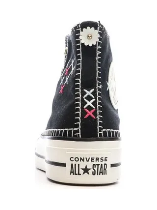 Baskets Noires Femme Converse All Star Lift Crafted 3