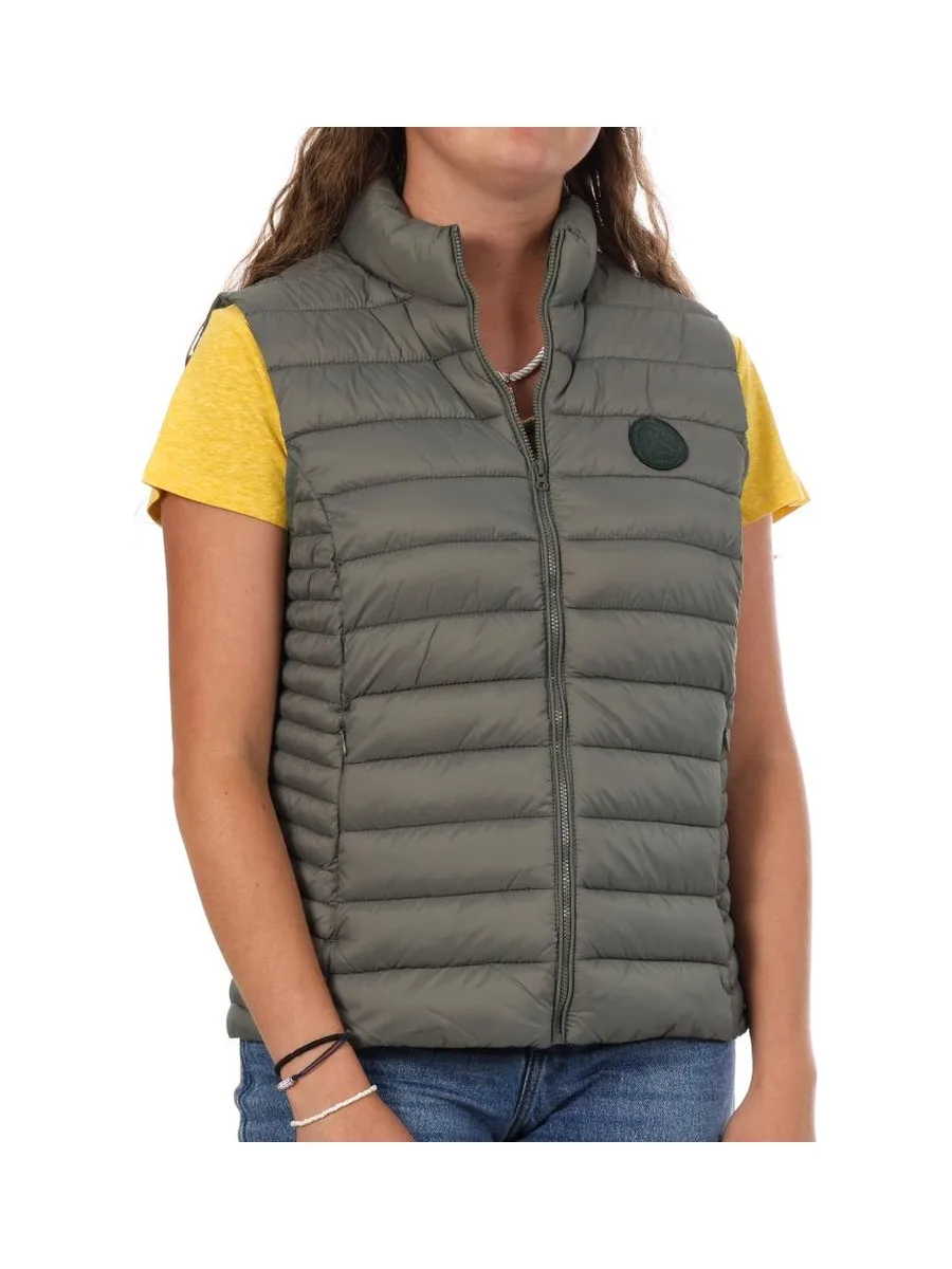 Doudoune sans manches Kaki Femme Teddy Smith B-terry 2