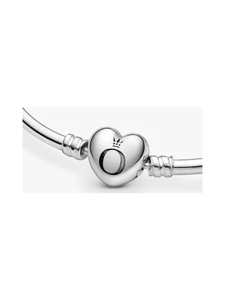 Pandora - Jonc Cœur Shaped clasp en argent 4